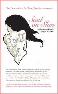 Flyer for FFOC's Soul of Skin fundraiser