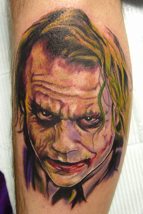 heath ledger joker without makeup. Heath Ledger Joker Tattoo by