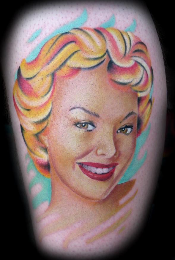Tattoo Blog Uncategorized marilyn monroe tattoo picture by T Massari