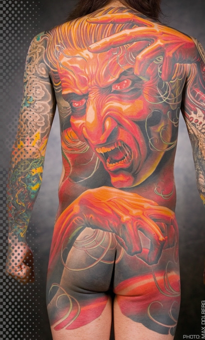 Know a great tattoo artist who is good at demon tattoo pictures and designs