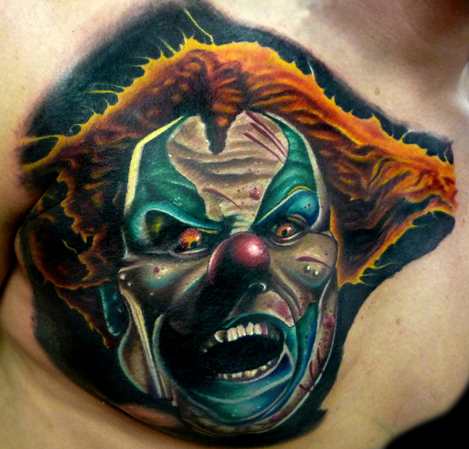 We are starting a new clown tattoo pictures section on the site feel free to