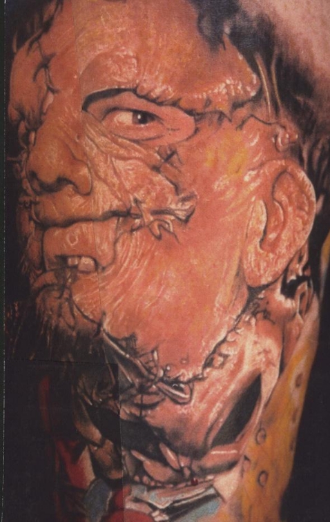 Leather Face Renaissance Studios Tattoo Buffalo NY US