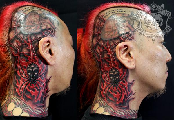 spiderweb tattoo. Tribulation Tattoo