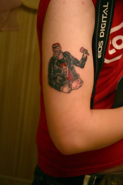 Tattoo Blog » dr pepper bottle with a jacket tattoo