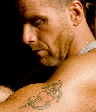 Tattoo Blog Uncategorized shawn michaels heart and sword wwe tattoos