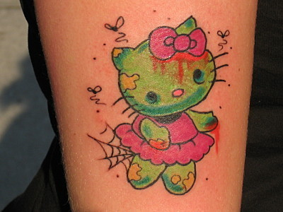zombie tattoos. hello kitty zombie tattoo